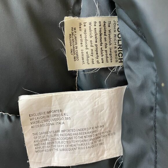 Woolrich Blizzard Parka Down Winter Jacket Hooded Puffer Women Beige Size‎ L - Picture 13 of 14